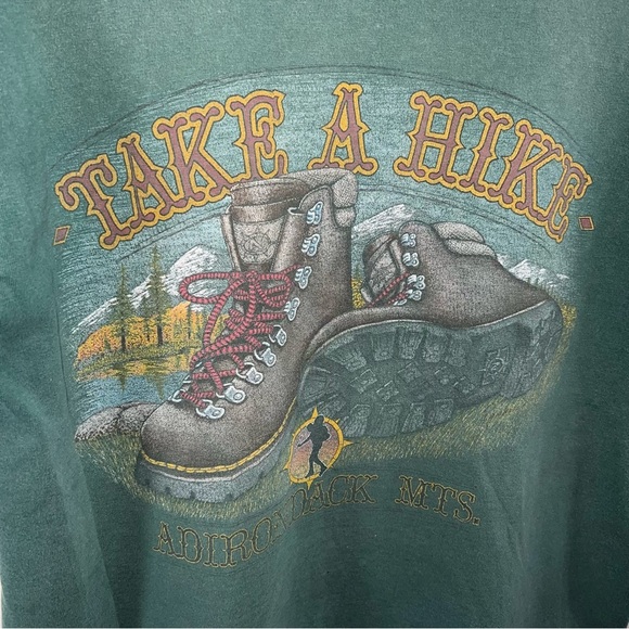 Vintage Adirondack mountain “take a hike” graphic tee made in the USA size med - Picture 3 of 4